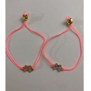 Lucky Fortune BFF Friendship Charm Bracelets Set Of 2 Adjustable Gaming Gamers